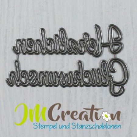 Stanzschablone - Herzlichen Glückwunsch